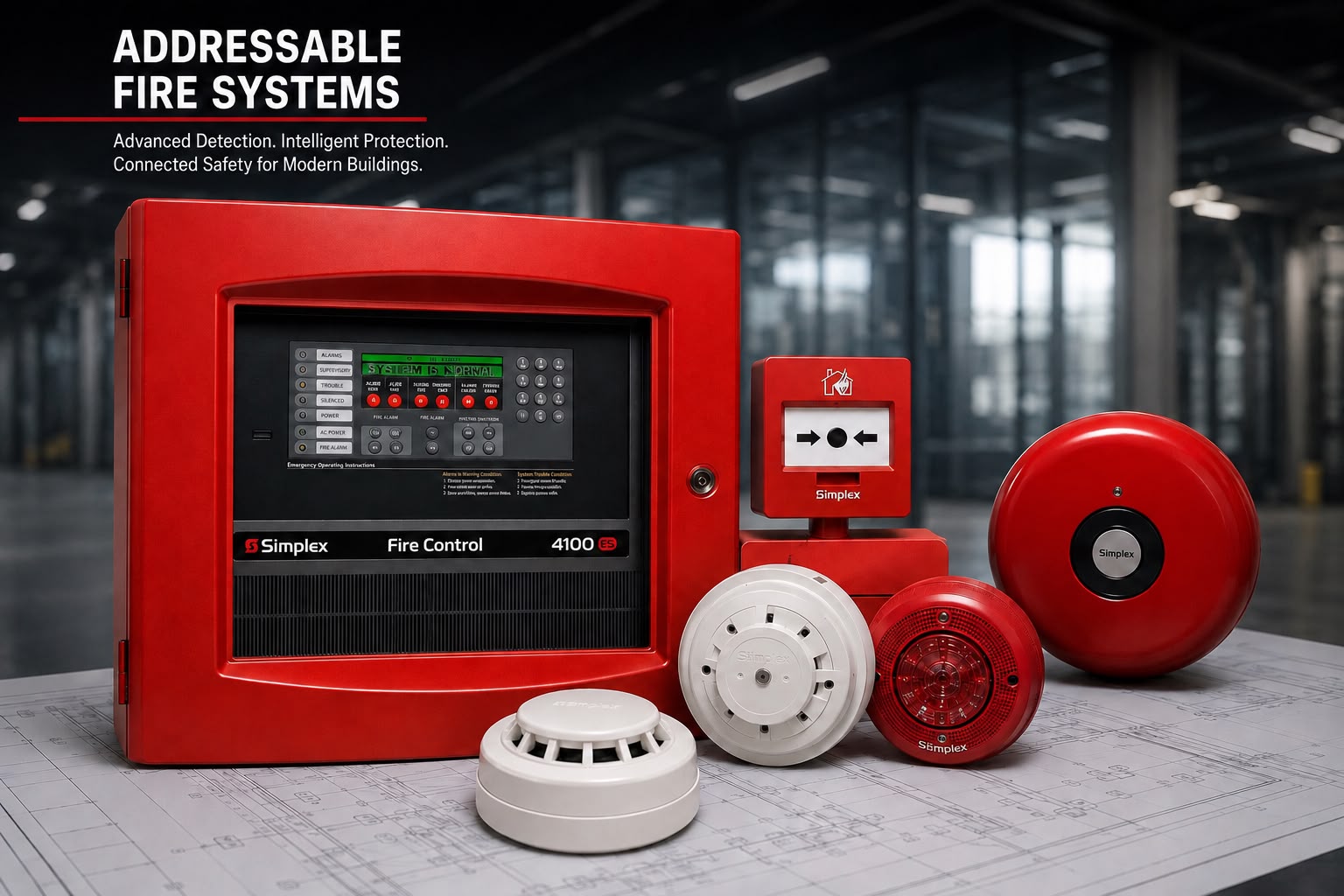 Addressable fire alarm systems for commercial buildings in Doha