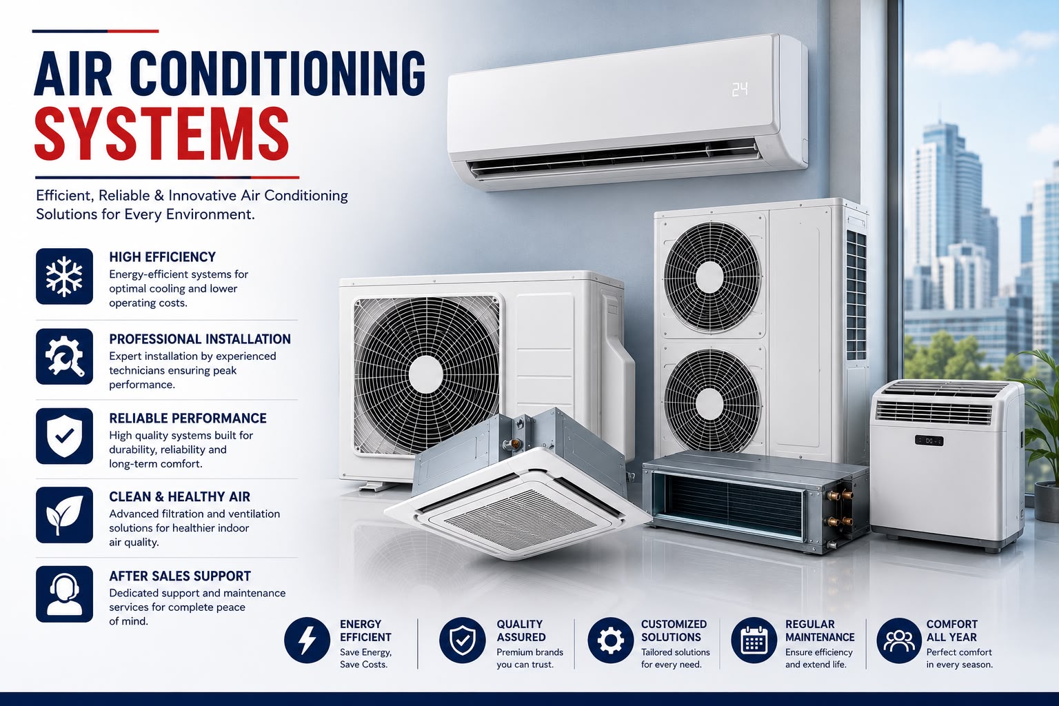 Air conditioning products supply and installation in Qatar